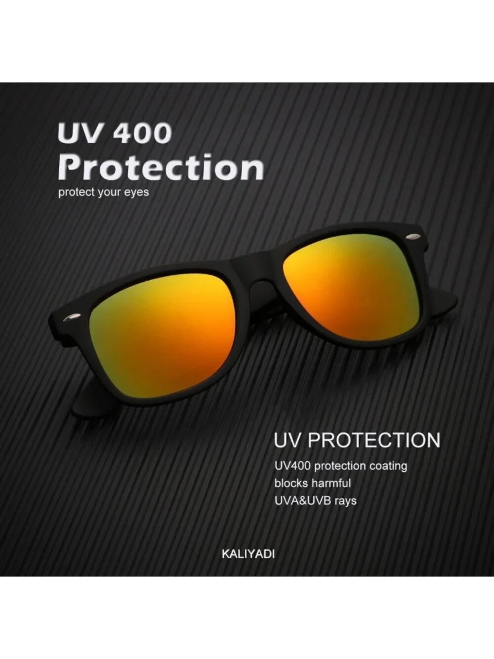 Polarized Matte Finish Sunglasses for Men & Women - UV Blocking Color Mirror